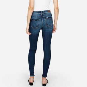 Mid Rise Medium Wash Jean Leggings